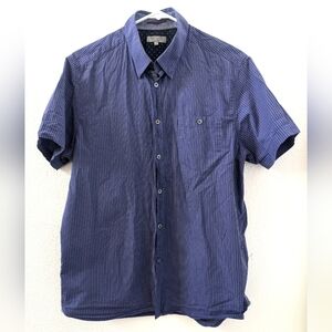 Ted Baker Spy Eye Shirt Button Front Casual Blue Gray Size 4